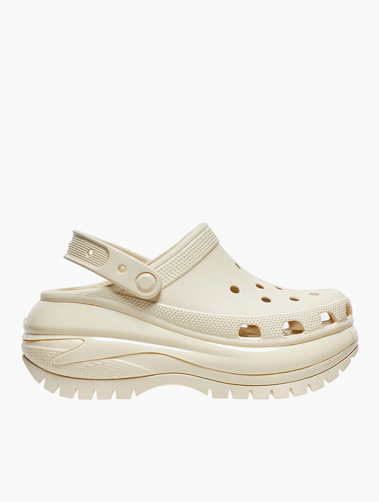 MyRunway | Shop Crocs Bone Classic Mega Crush Clogs for Women